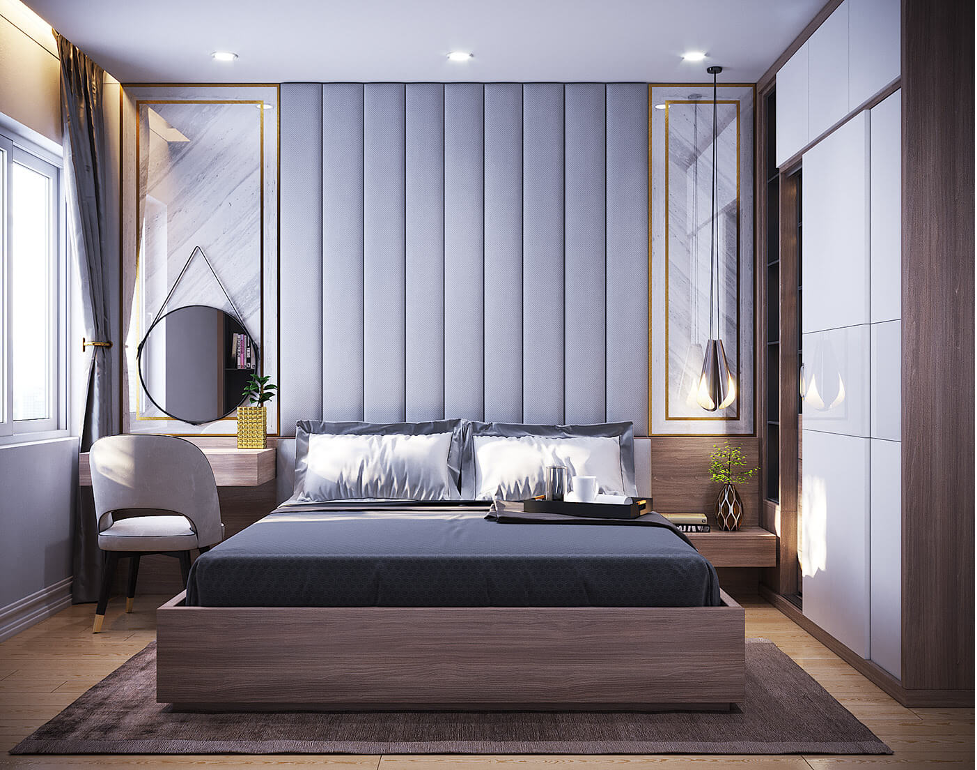 mẫu thiết kế phòng ngủ đẹp đơn giản 15m2