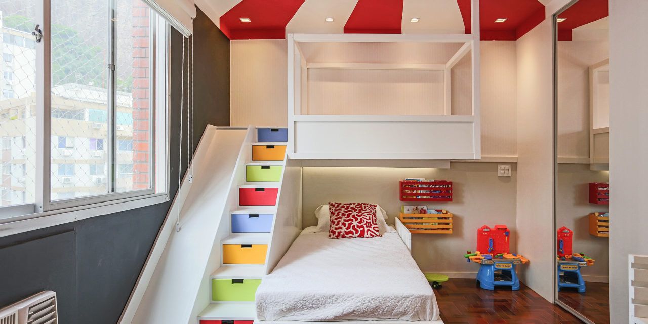 Thiết kế giường ngủ kết hợp khu vui chơi giúp trẻ năng động, sáng tạo 