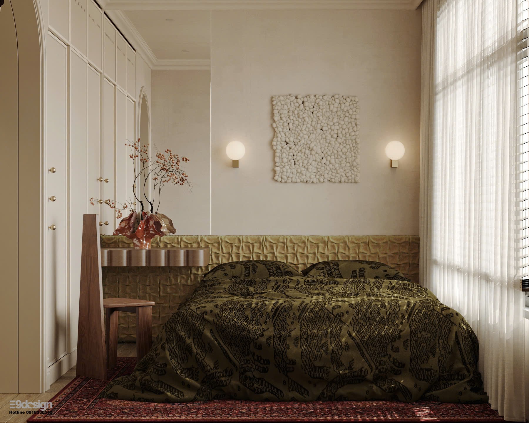 Nội thất căn hộ chung cư Hưng Phúc Happy Residence