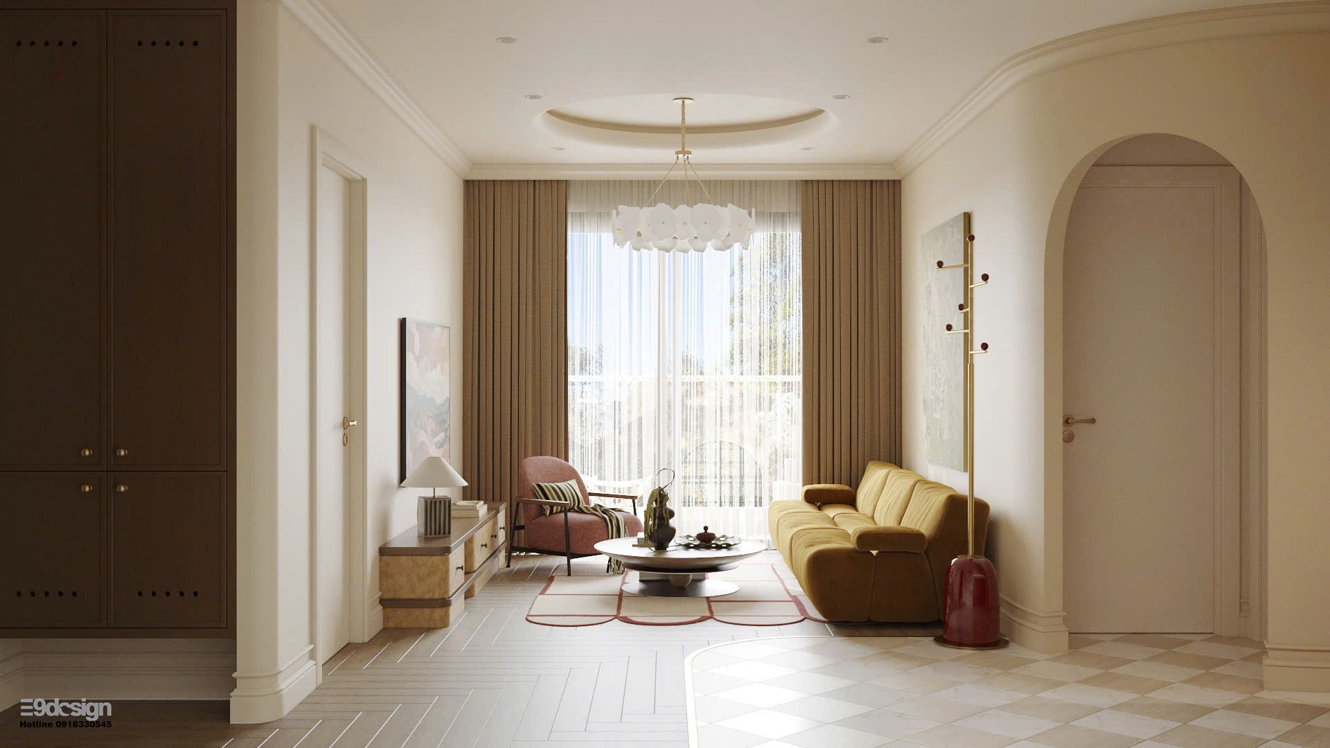 Nội thất căn hộ chung cư Hưng Phúc Happy Residence