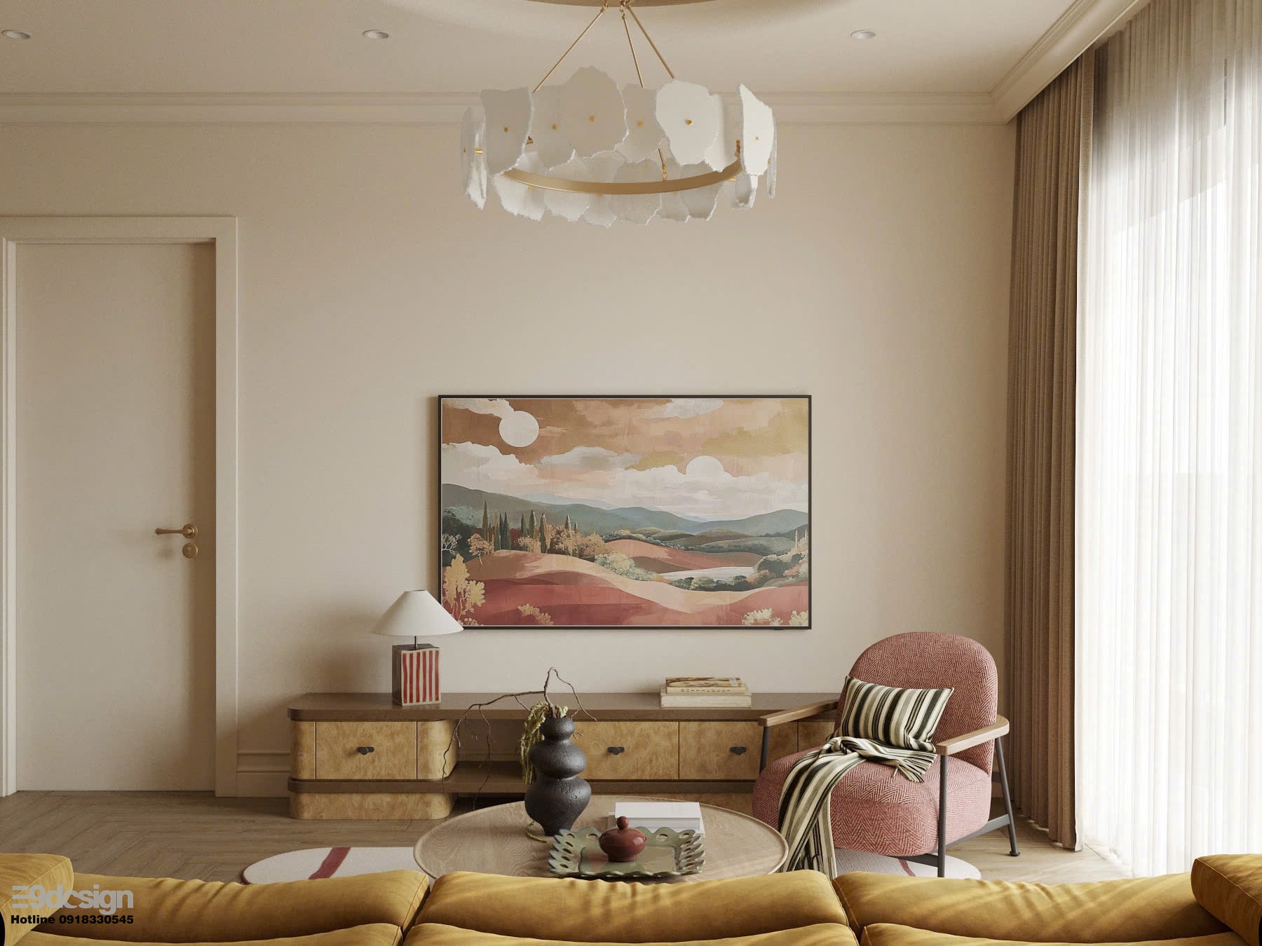 Nội thất căn hộ chung cư Hưng Phúc Happy Residence