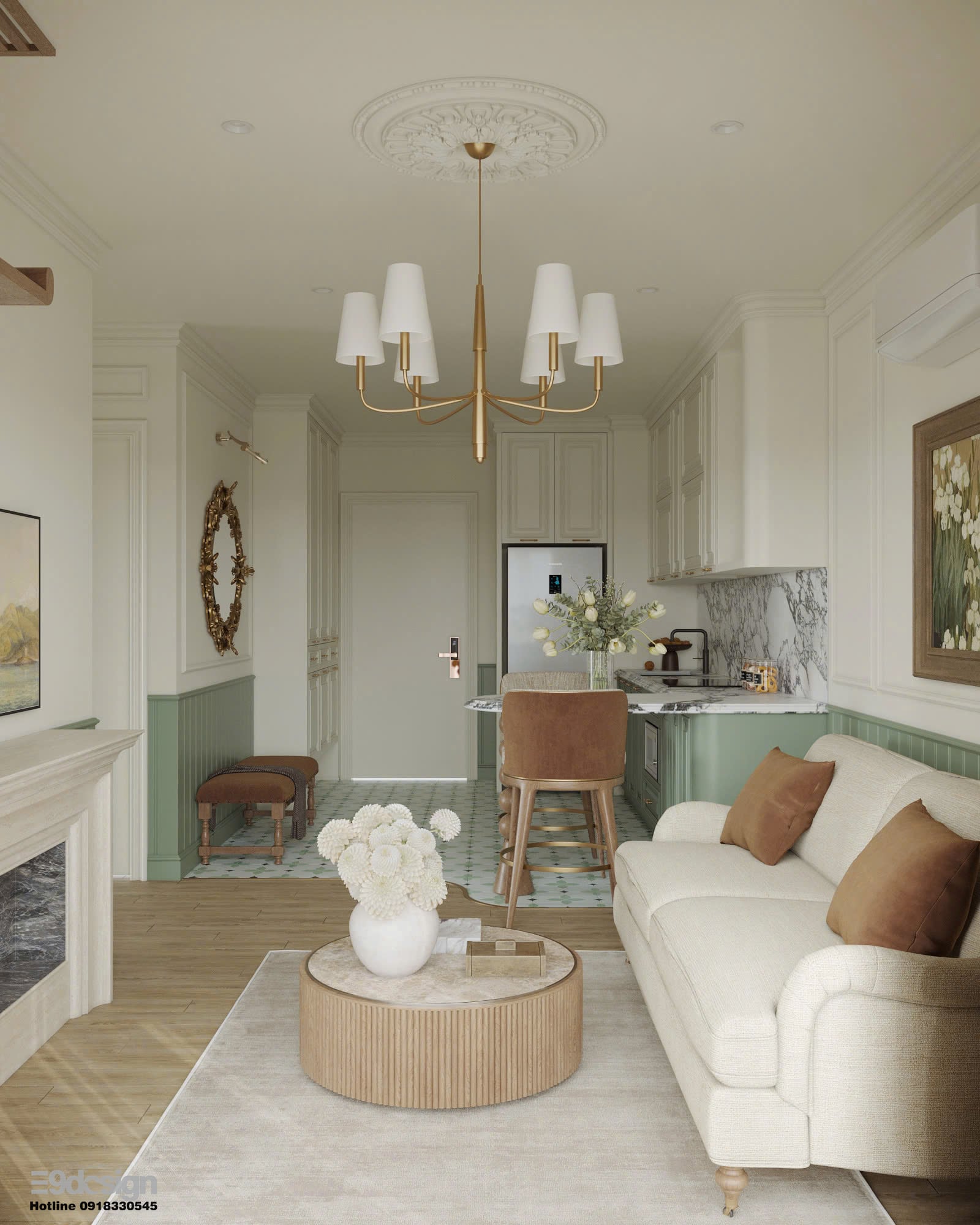 Nội thất căn hộ 3 phòng ngủ Vinhomes Grand Park