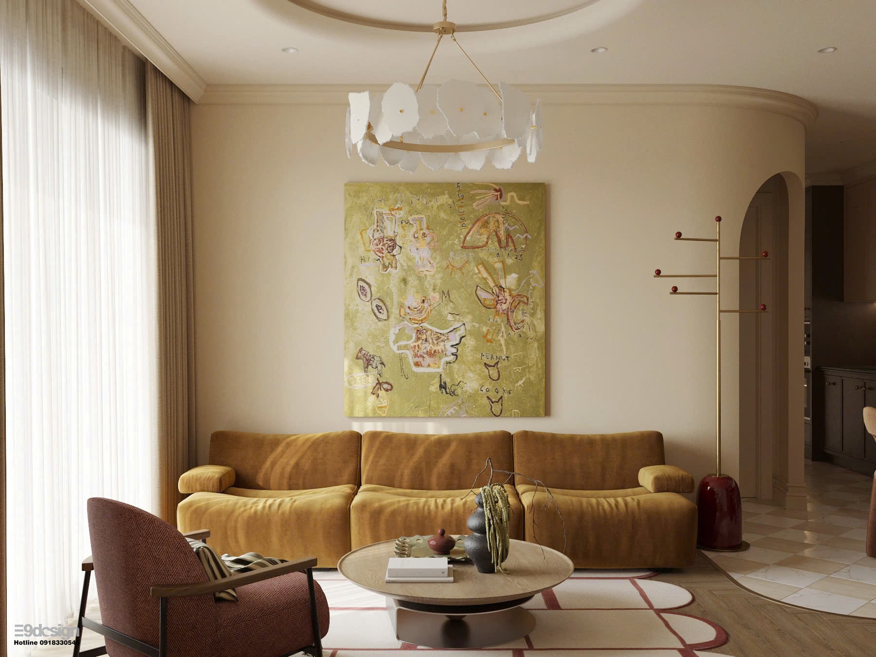Nội thất căn hộ chung cư Hưng Phúc Happy Residence