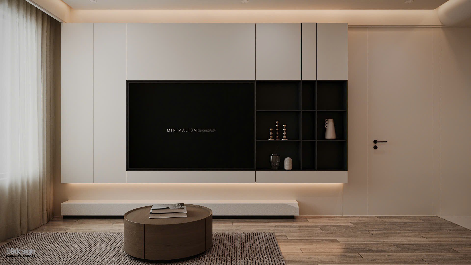 Phong cách nội thất Minimalist 2 phòng ngủ Vinhomes Grand Park