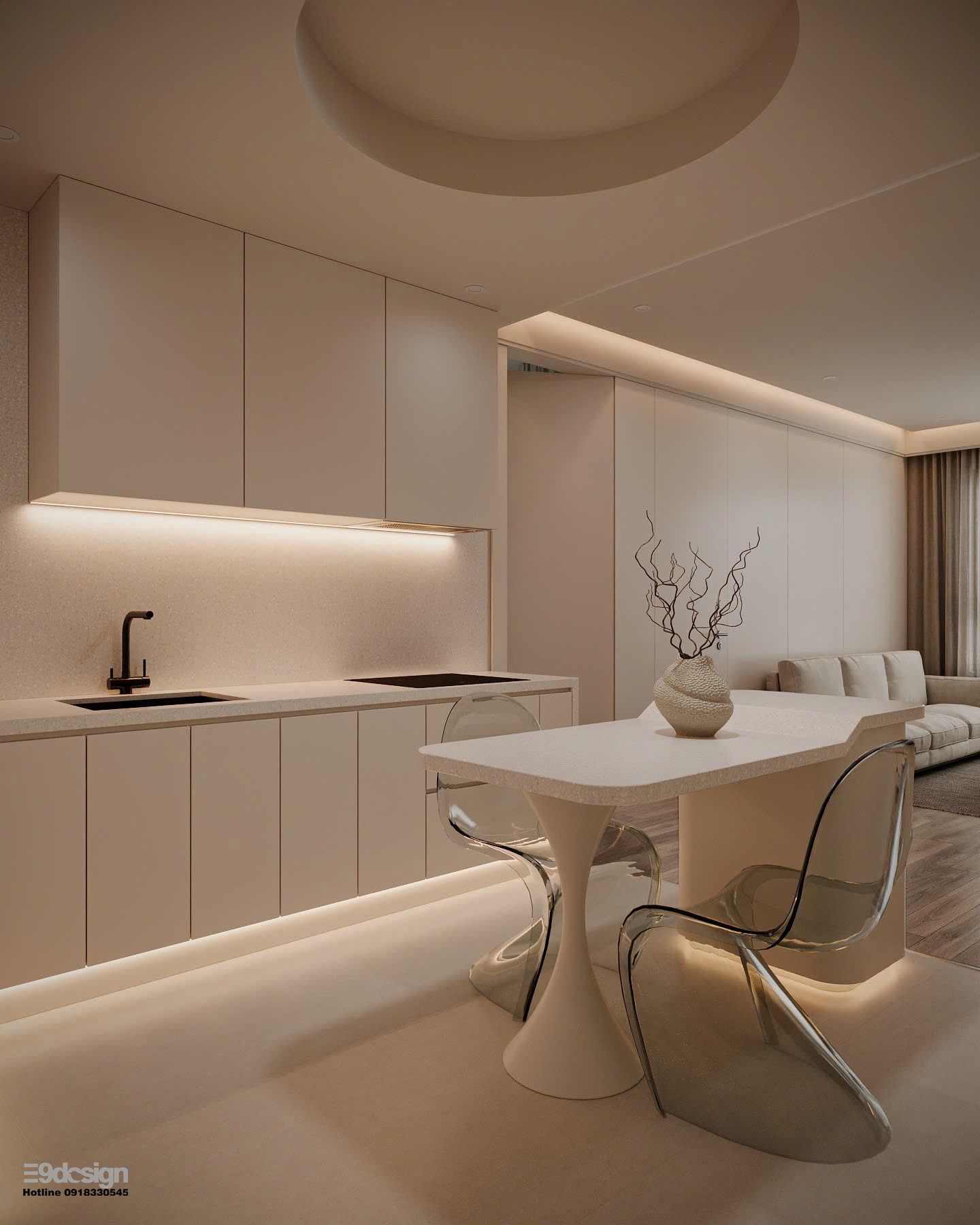 Phong cách nội thất Minimalist 2 phòng ngủ Vinhomes Grand Park