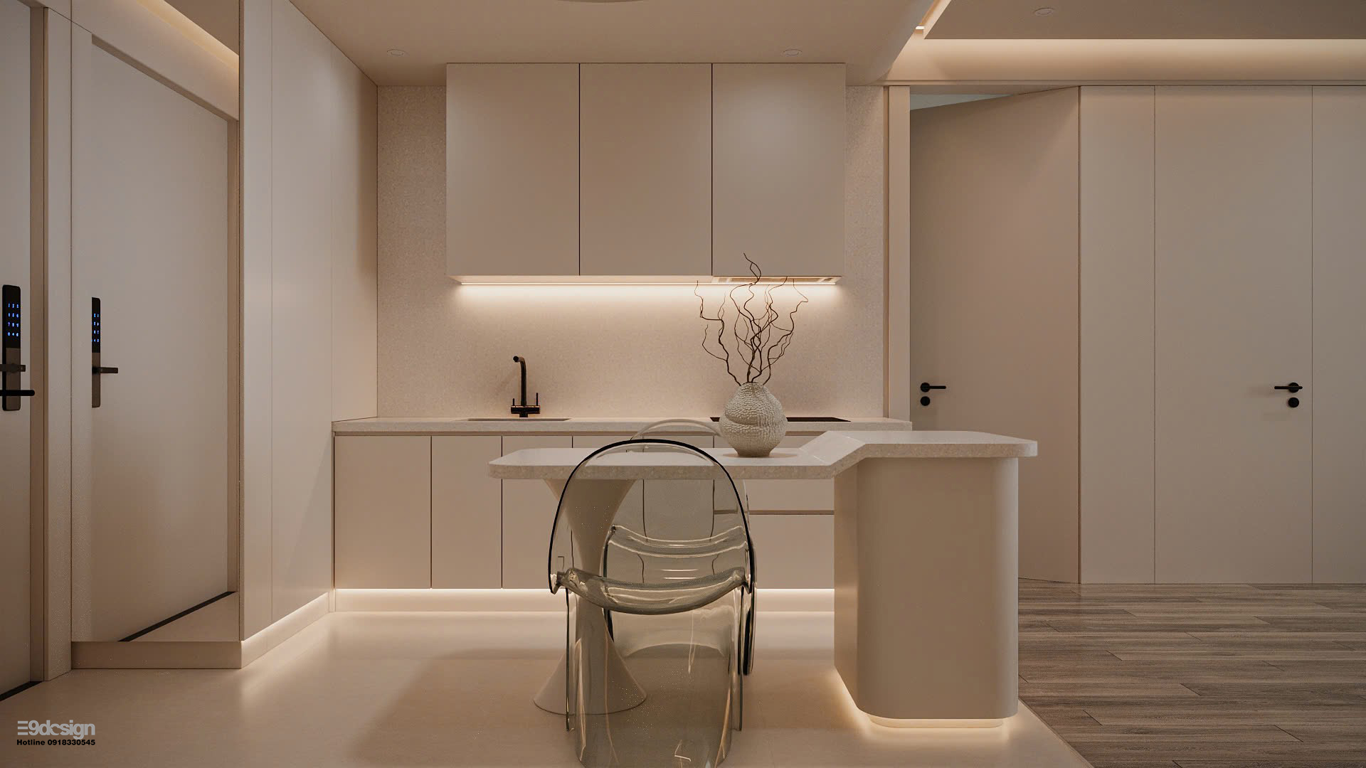 Phong cách nội thất Minimalist 2 phòng ngủ Vinhomes Grand Park