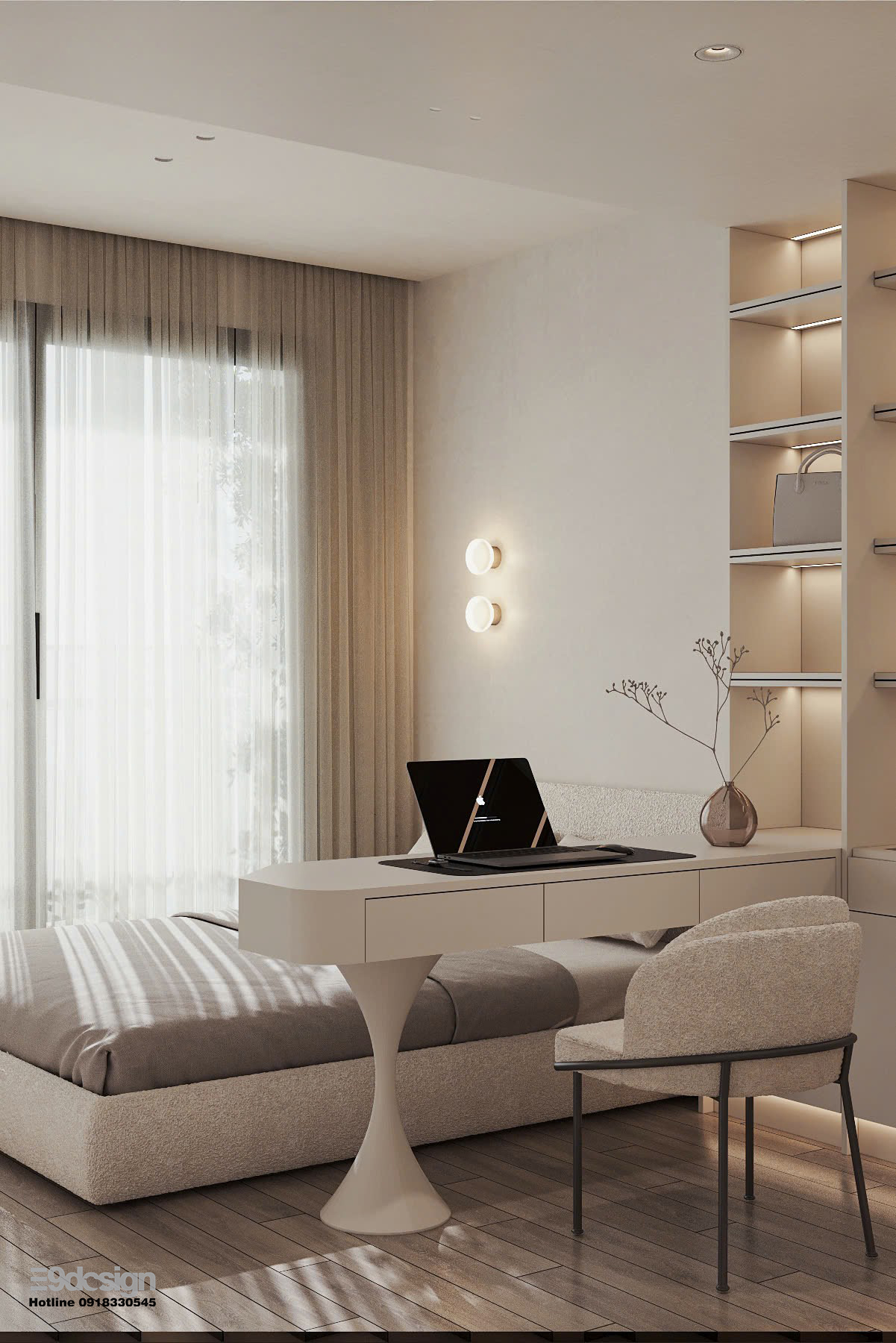 Phong cách nội thất Minimalist 2 phòng ngủ Vinhomes Grand Park