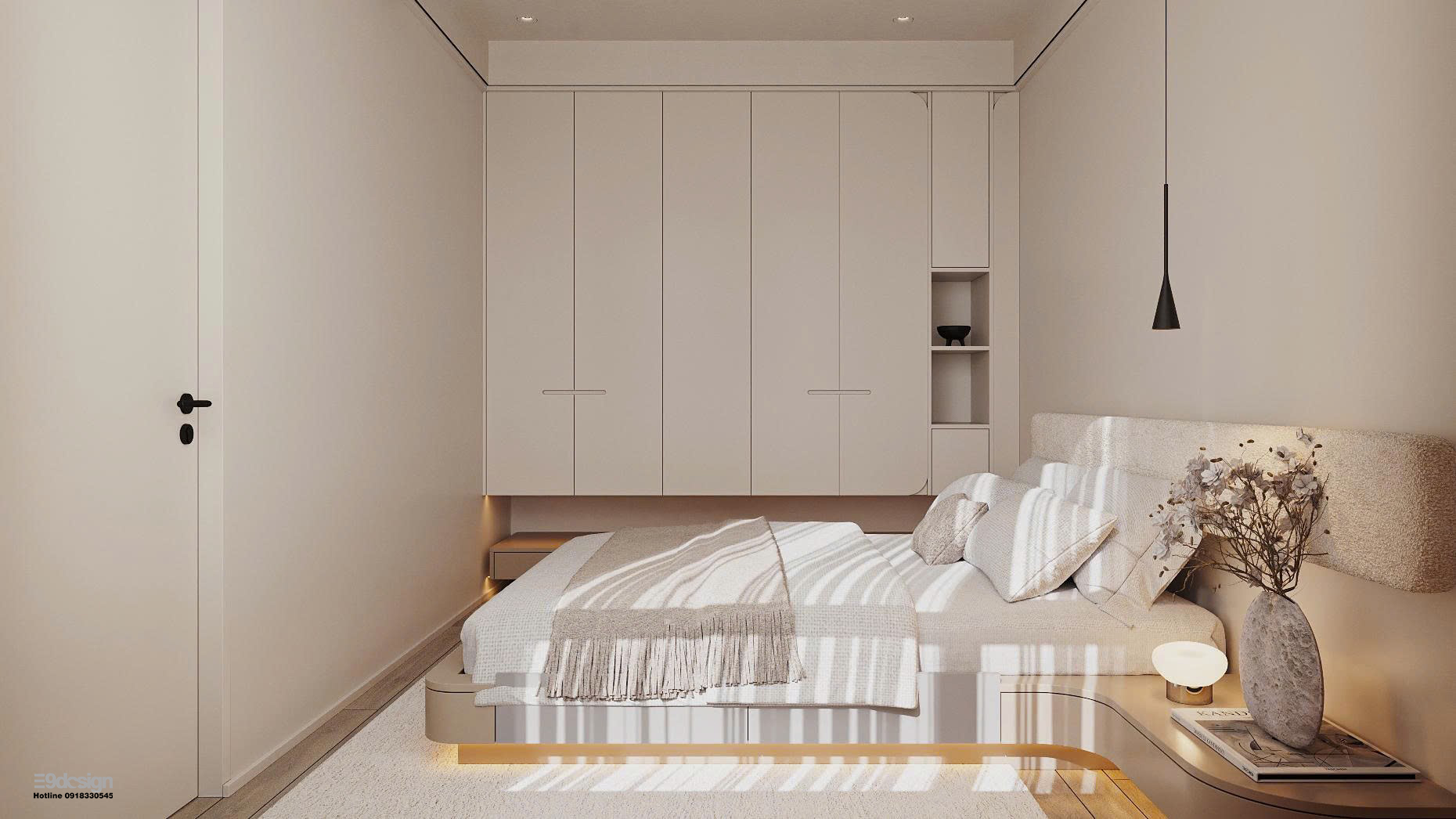 Giải phóng không gian tối giản 61m2, sống tối giản, tận dụng tối đa