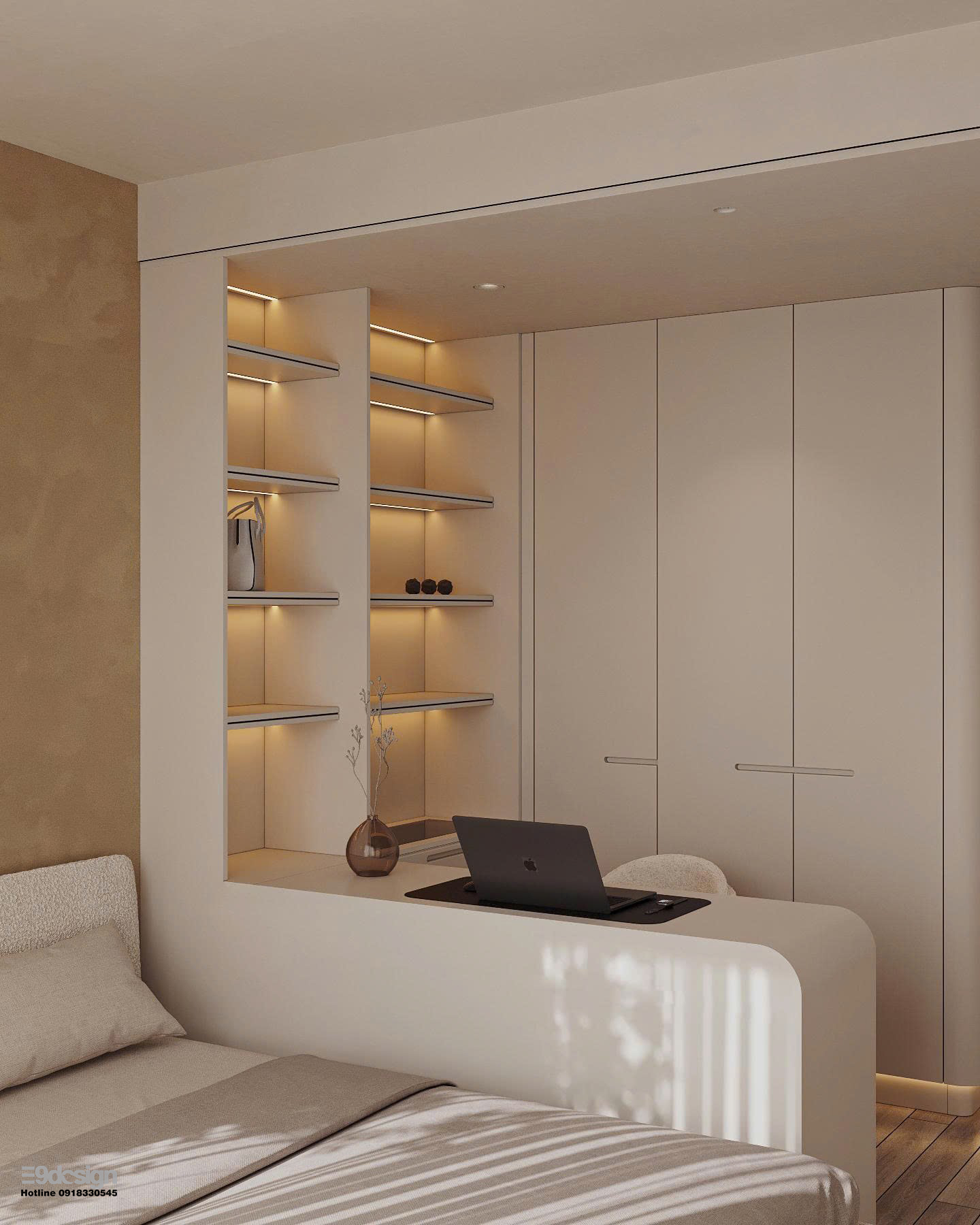 Giải phóng không gian tối giản 61m2, sống tối giản, tận dụng tối đa