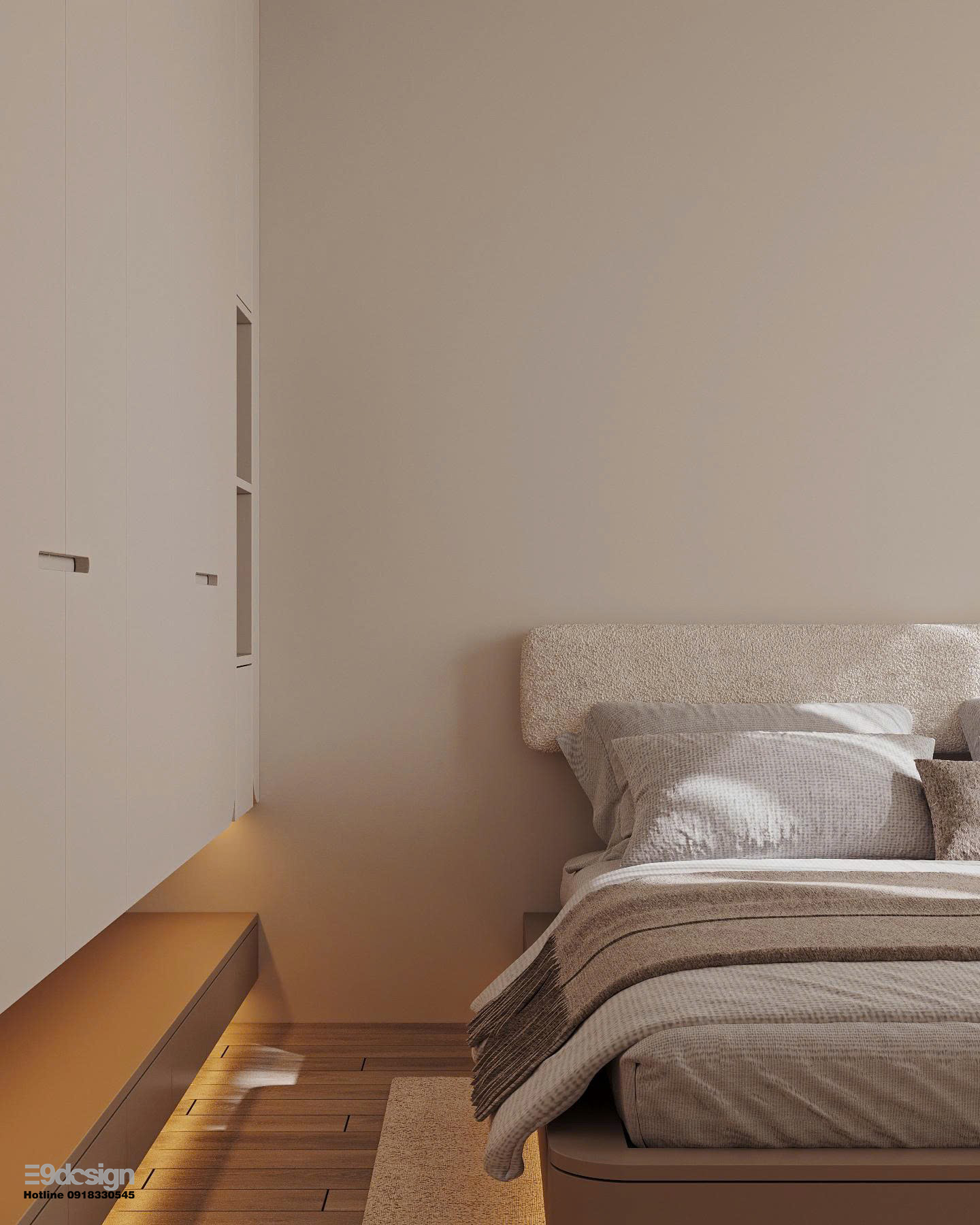 Giải phóng không gian tối giản 61m2, sống tối giản, tận dụng tối đa