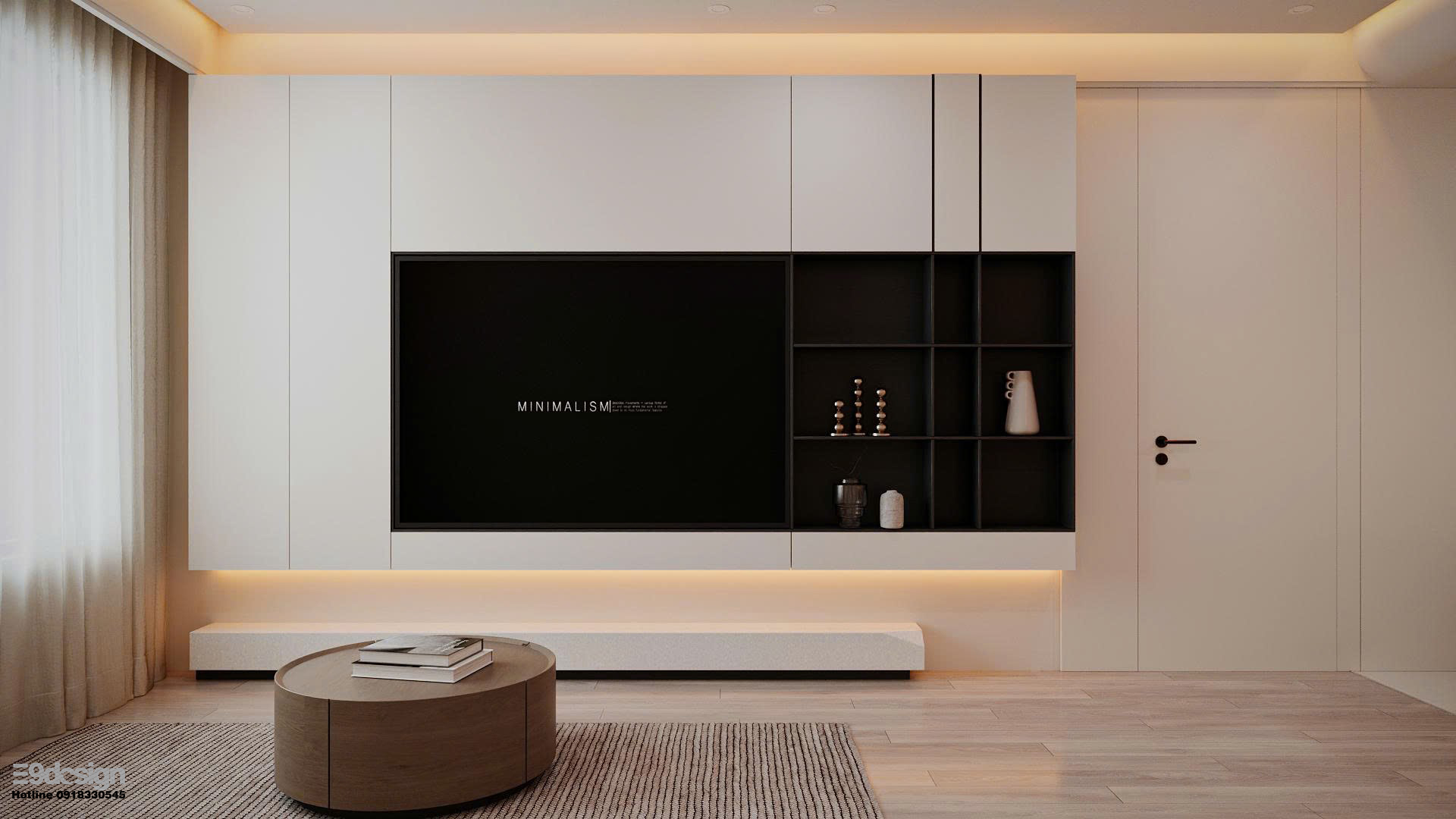 Giải phóng không gian tối giản 61m2, sống tối giản, tận dụng tối đa