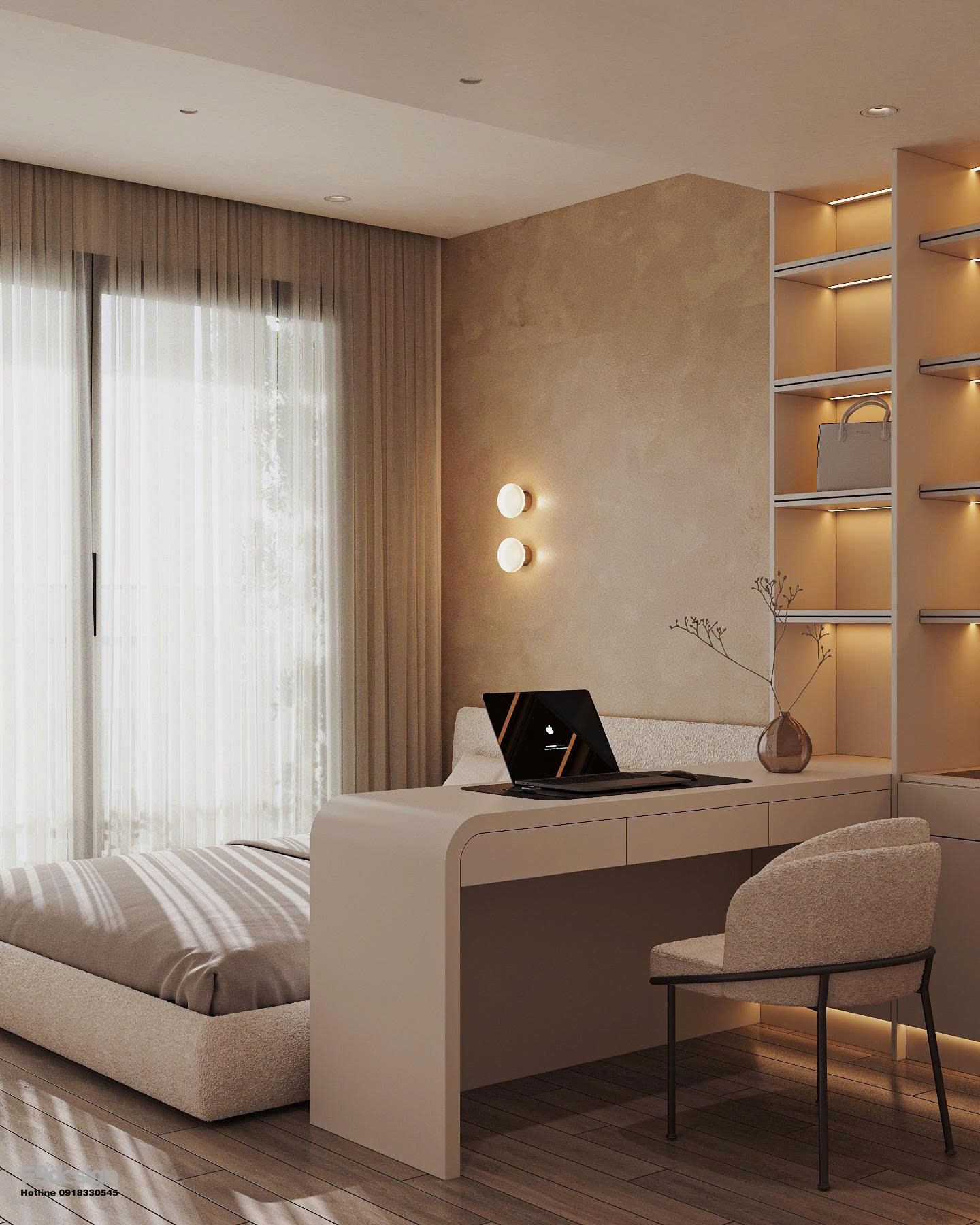 Giải phóng không gian tối giản 61m2, sống tối giản, tận dụng tối đa