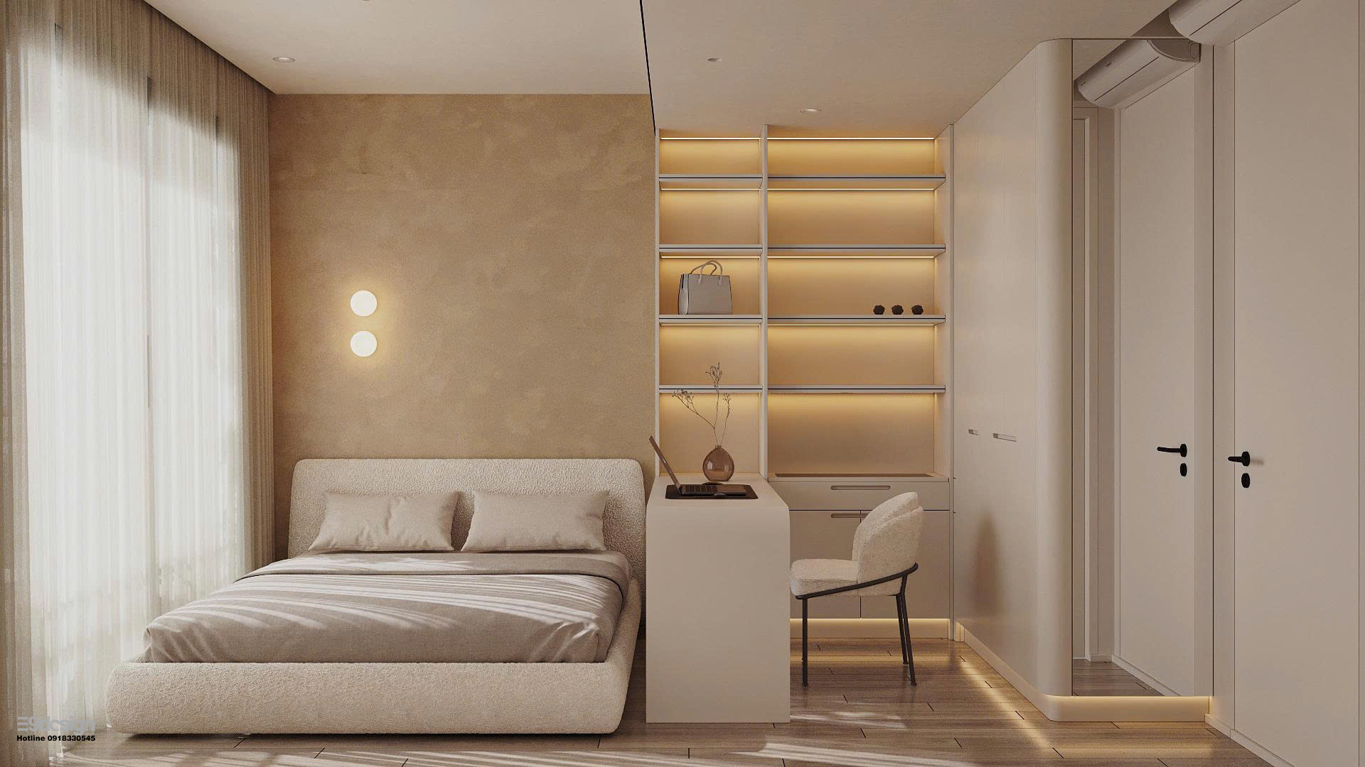 Giải phóng không gian tối giản 61m2, sống tối giản, tận dụng tối đa